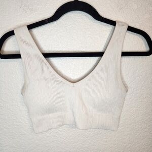 Aerie Chill Play Move Sports Bra Tank Top Women’s L Padded Gym Spandex